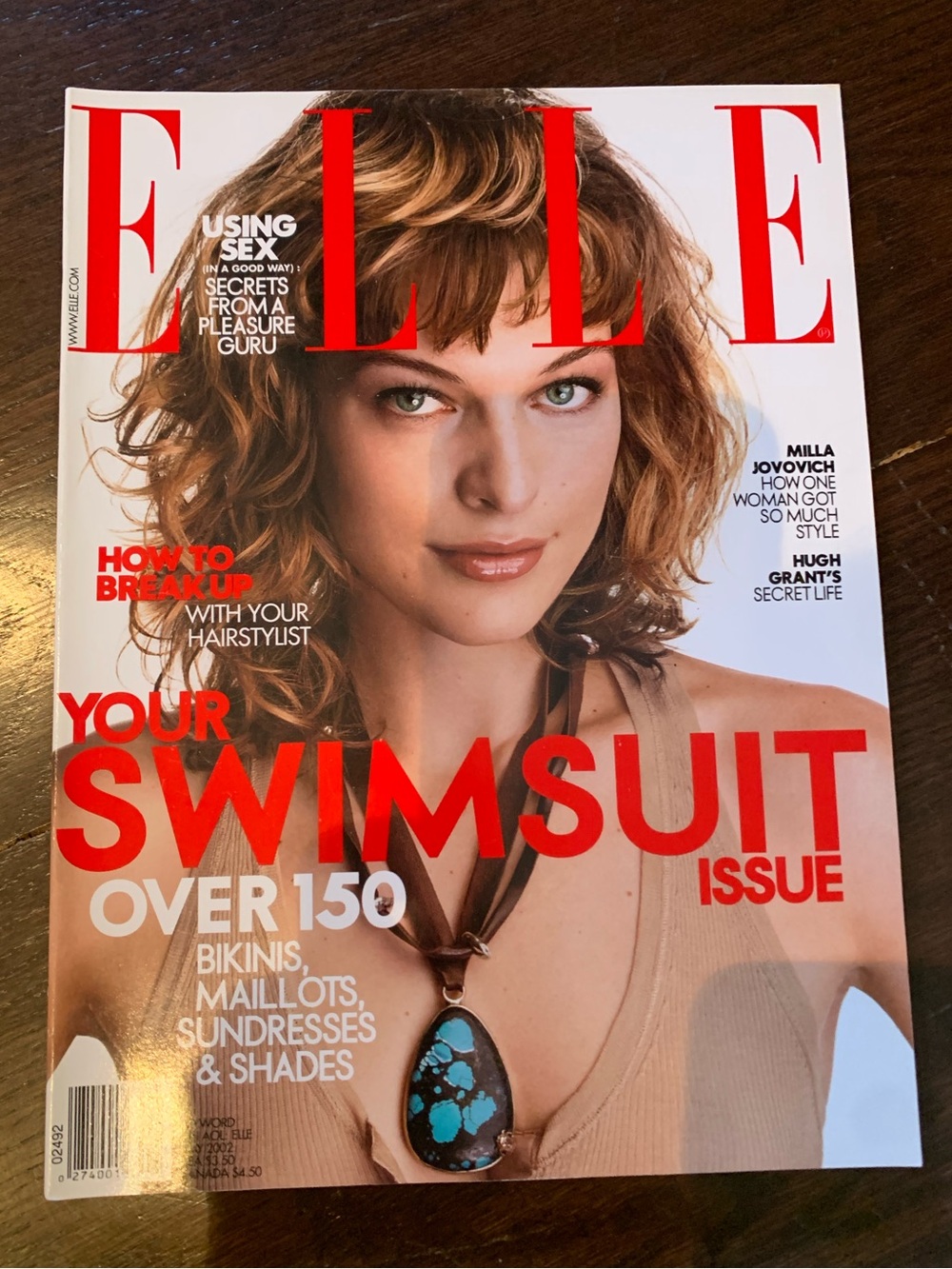 Elle magazine May 2002 - vintage iconic cover Milla Jovovich
